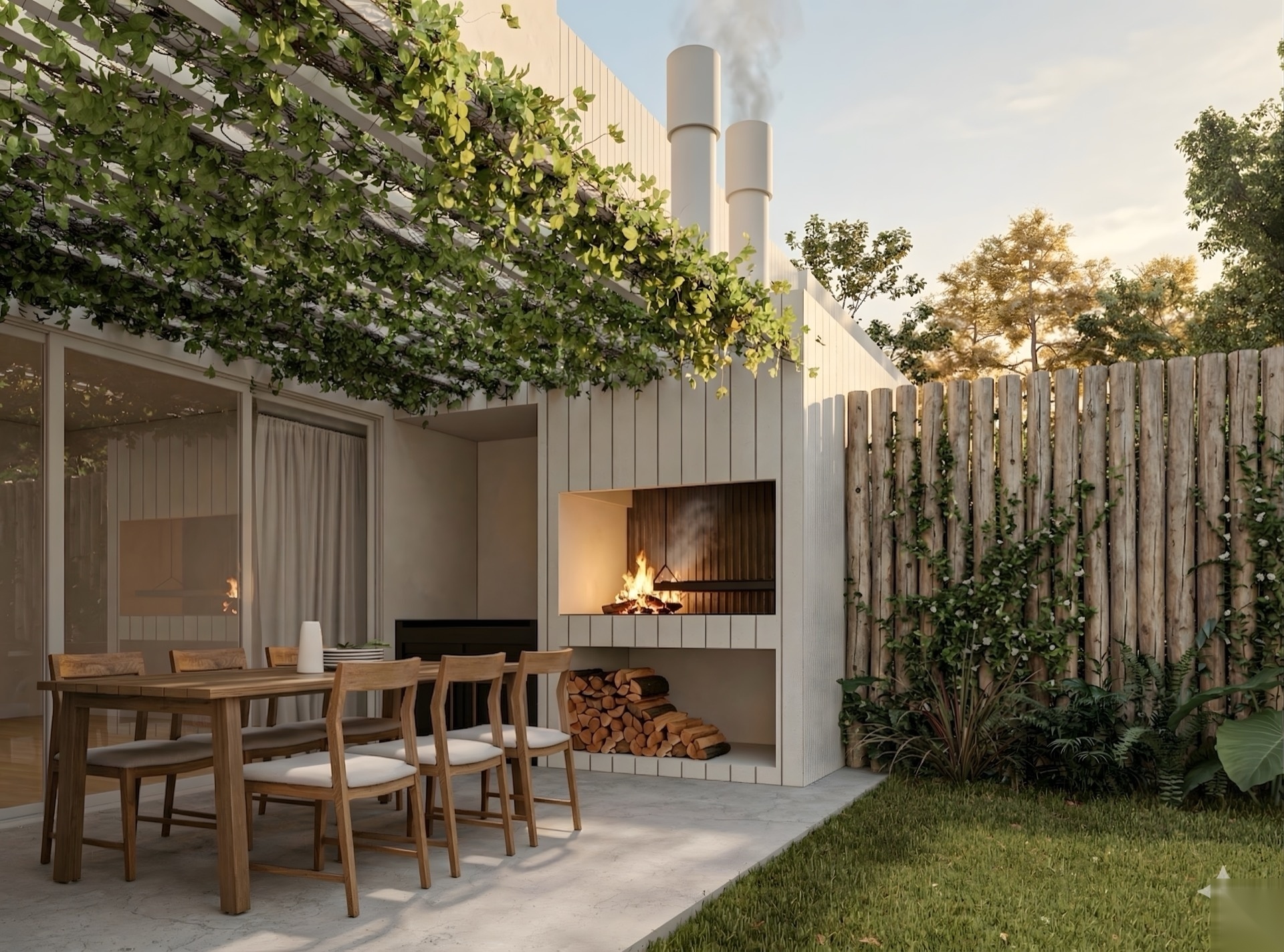 Parrilla exterior Limehouse Foresta — Desarrollos boutique Olivos